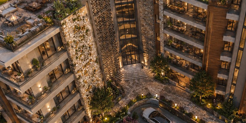 Terraced building complex prepared for approvals